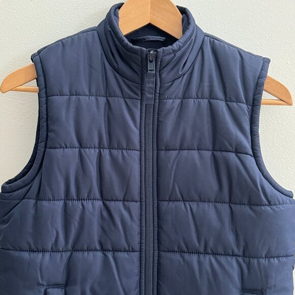 The Children's Place Boys Zip Up Puffer Vest - Size L/G (10-12) - Navy - Picture 3 of 7